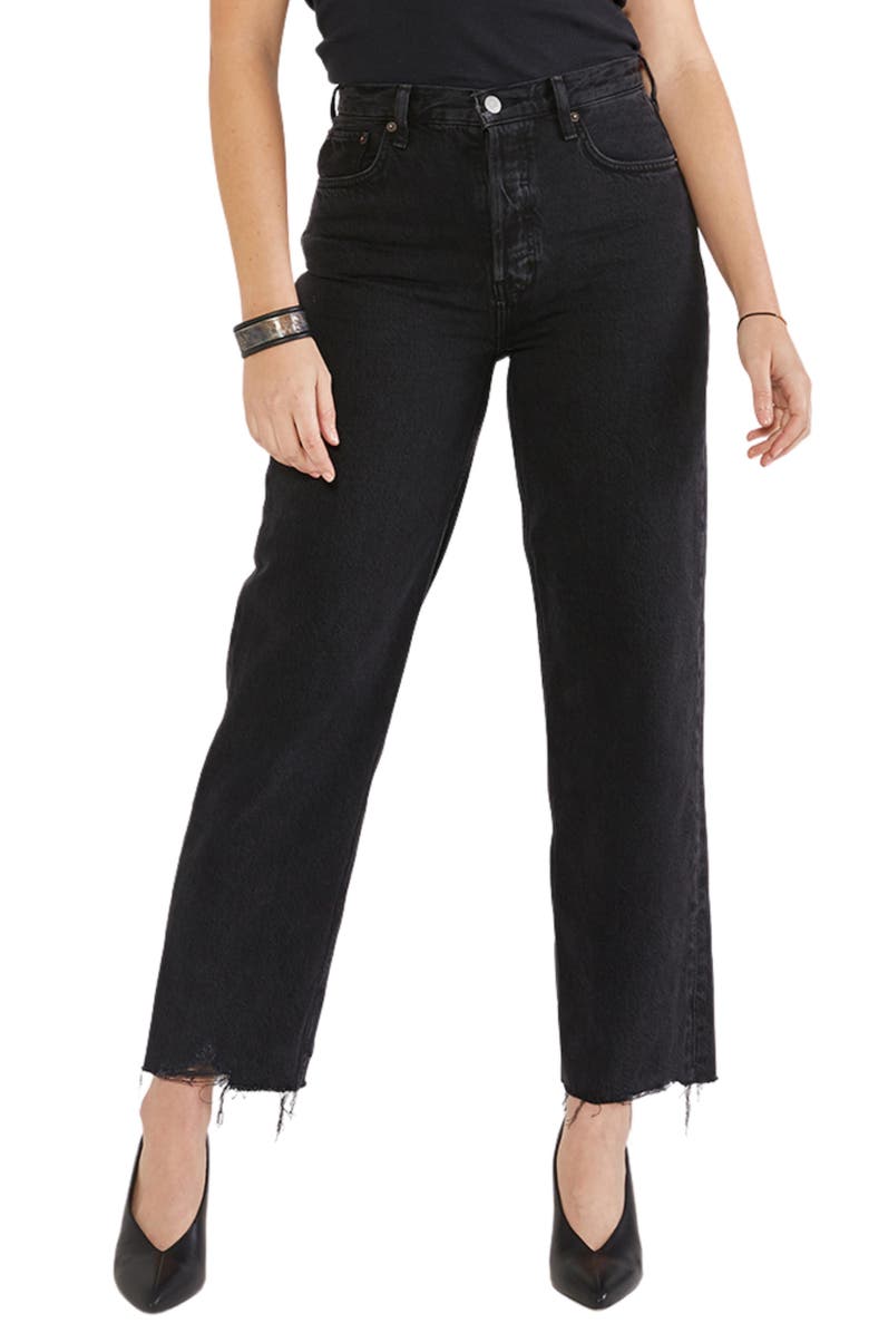 ÉTICA Tyler High Waist Crop Straight Leg Jeans, Main, color, 