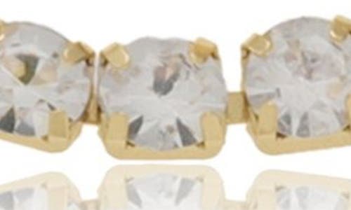 Ettika Crystal Tennis Bracelet In Gold