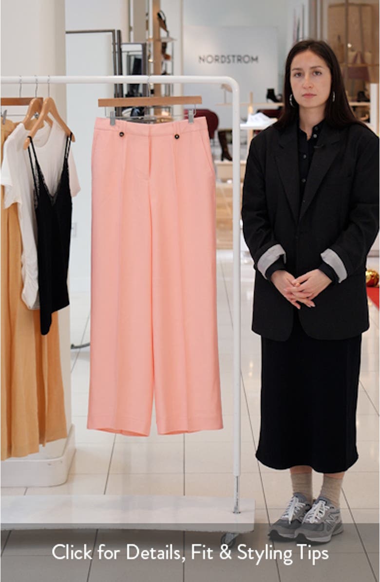 Magda Wide Leg Pleat Pants, sales video thumbnail