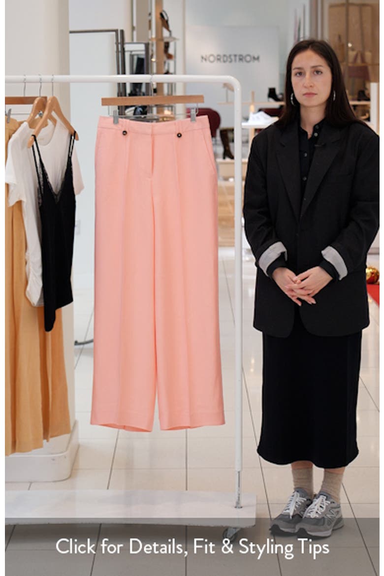 Magda Wide Leg Pleat Pants video