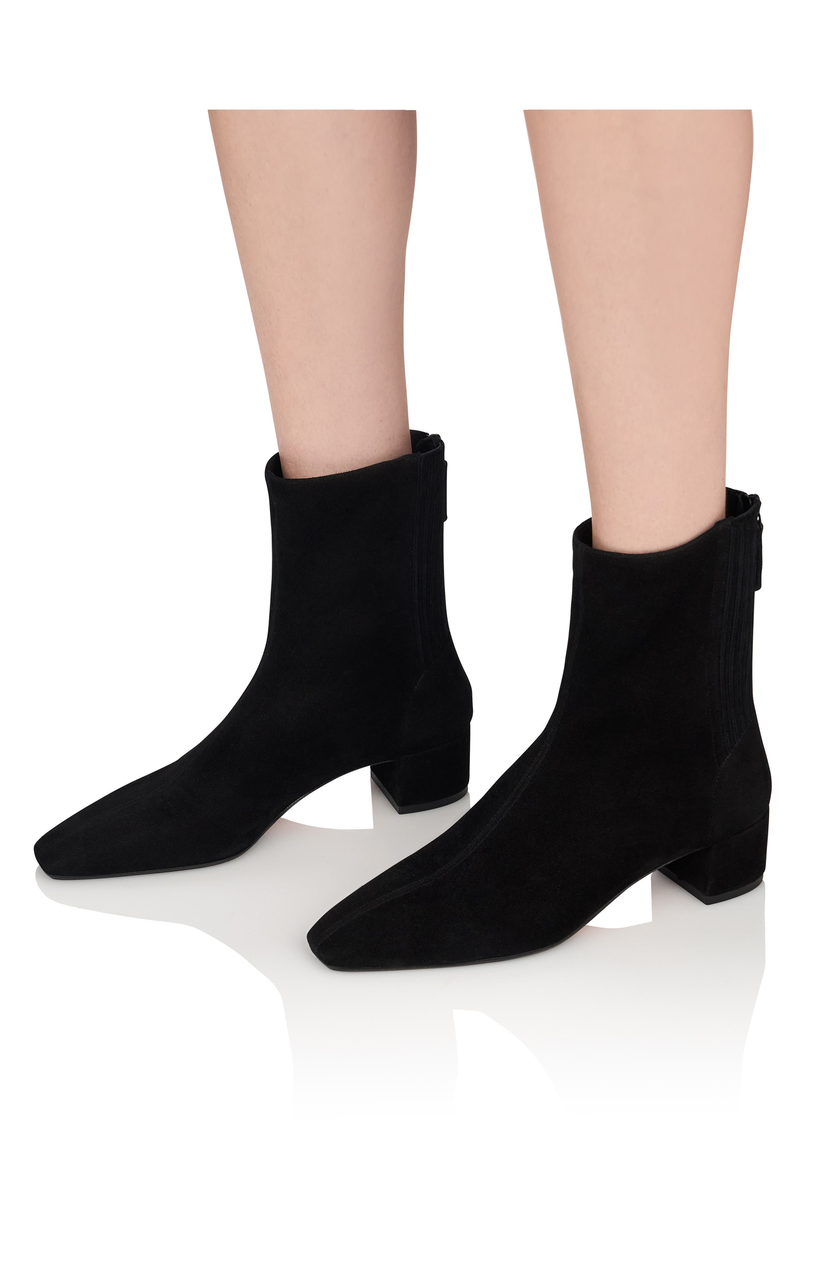 Aquazzura Saint Honor Bootie, Alternate, color, Black