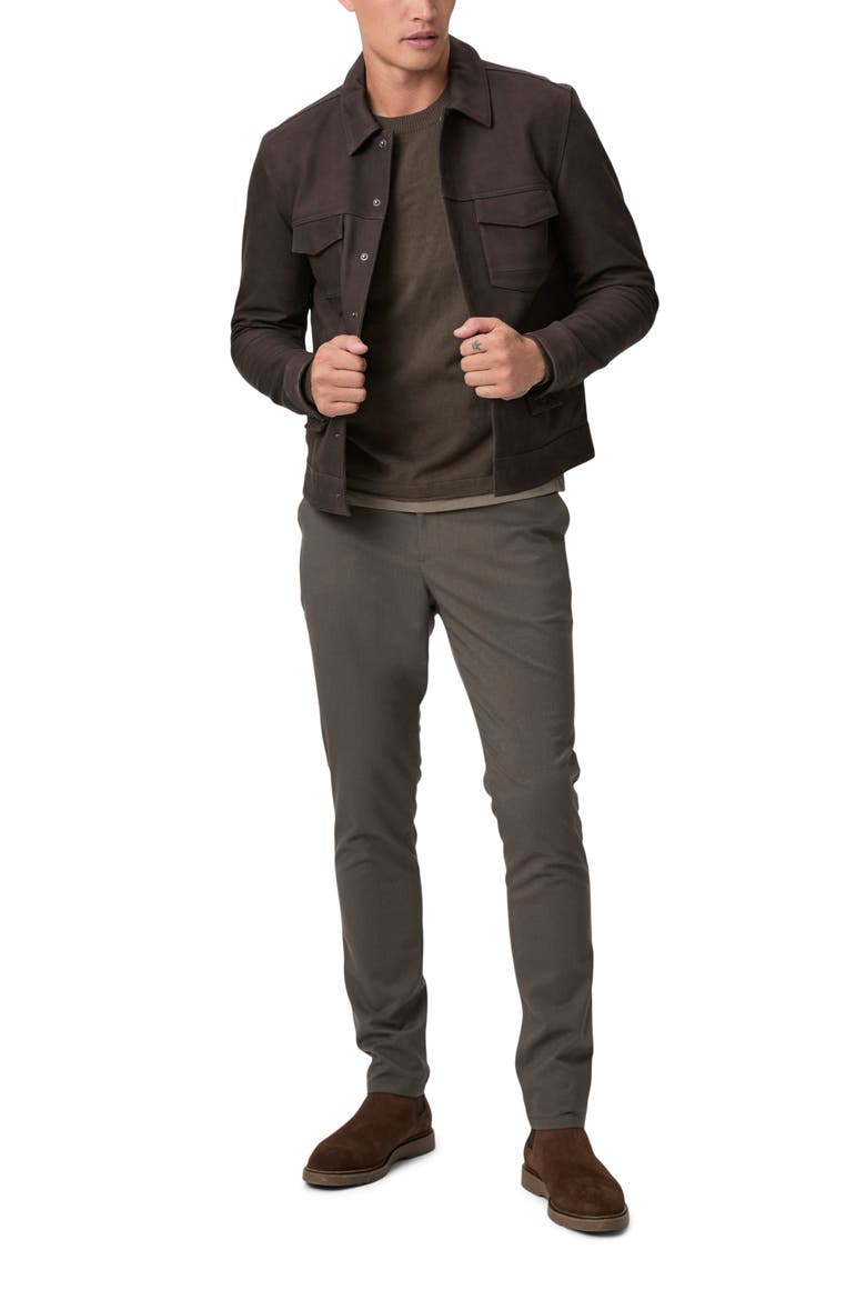 Stafford Herringbone Slim Fit Knit Pants, Alternate, color, DARK EVERGLADE