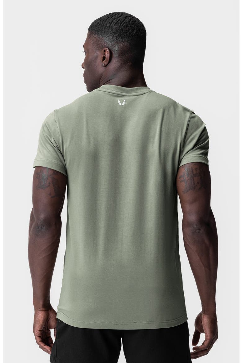 Supima Essential Tee, Alternate, color, Sage