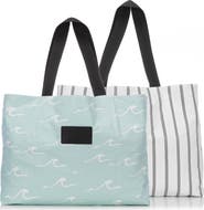 Aloha Collection Seaside Holo Holo Reversible Water Resistant Tyvek® Tote
