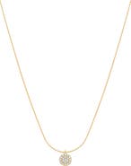 Bearfruit Jewelry Sterling Silver 18k Gold Plated Blake Circle Necklace Minimal Dainty