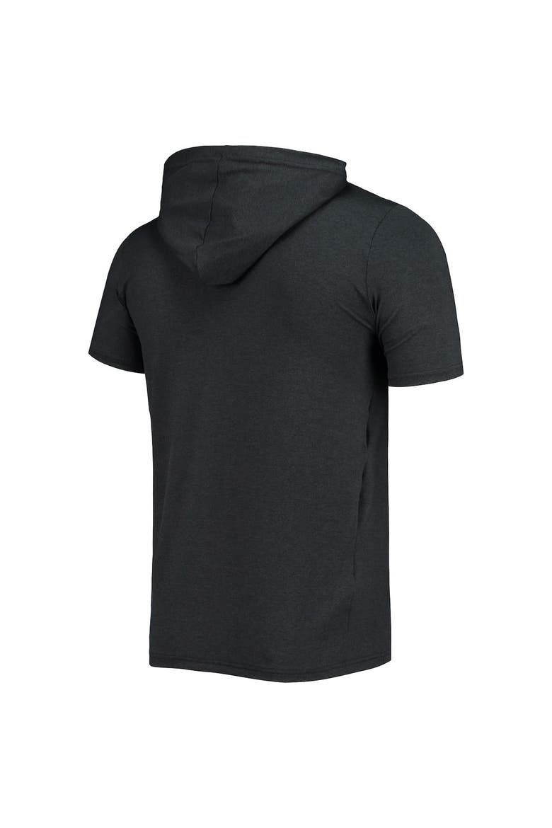 Men's New Era Heathered Black New Orleans Saints Team Brushed Hoodie T-Shirt, Alternate, color, Black