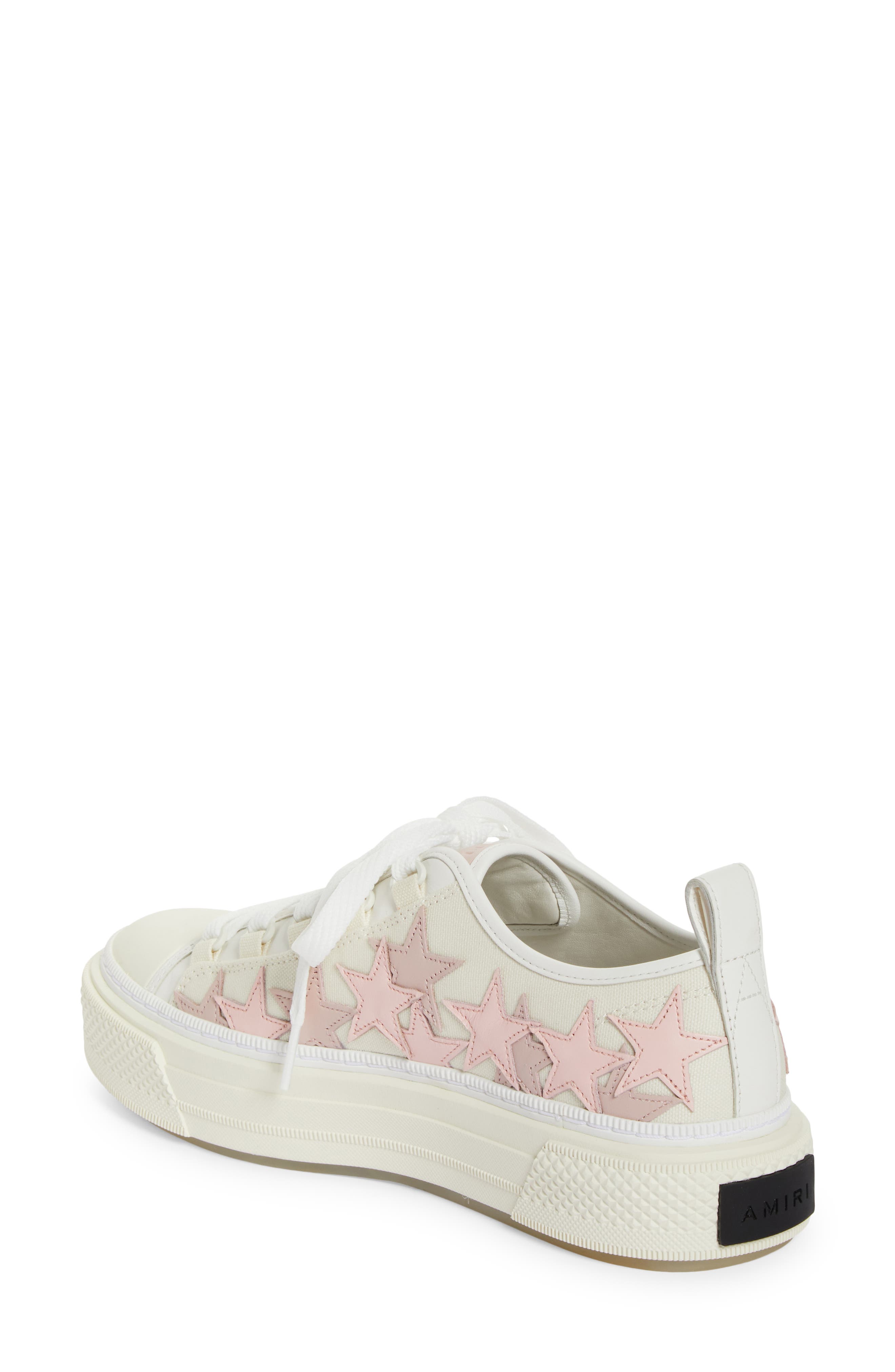 AMIRI Stars Court Low Top Sneaker, Alternate, color, Pink
