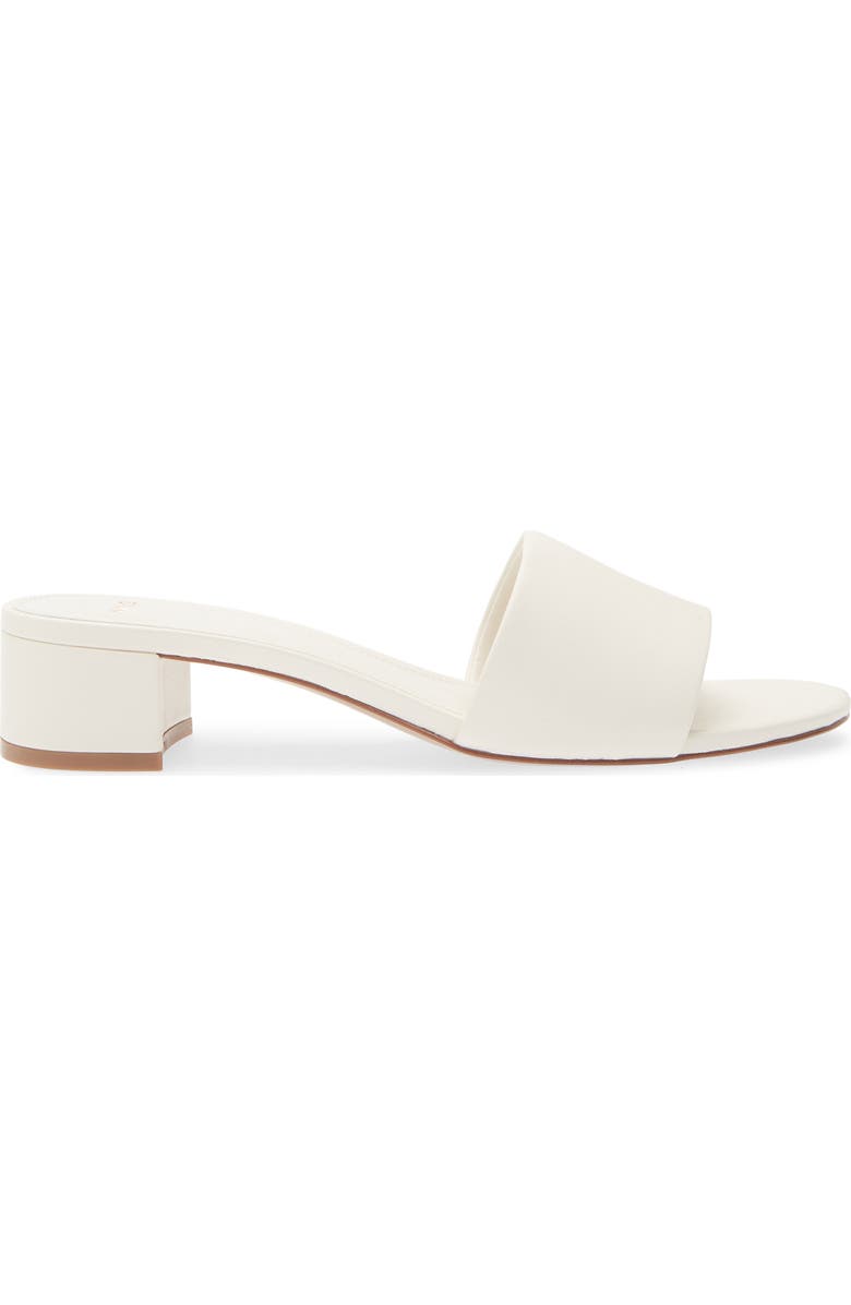 MANGO Slide Sandal, Alternate, color, White Ecru