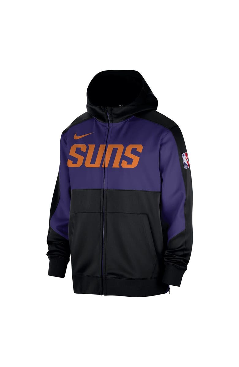 Nike Men's Nike Black Phoenix Suns Authentic On-Court Showtime Performance Full-Zip Hoodie, Alternate, color, Black