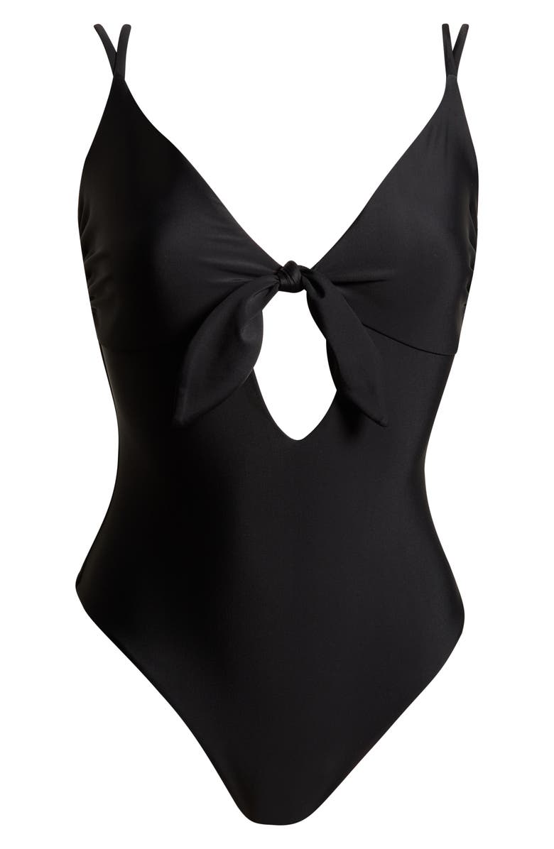 Ramy Brook Nichelle One-Piece Swimsuit, Alternate, color, Black