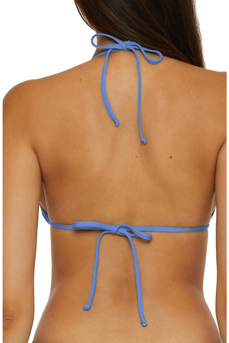 Color Code Triangle Bikini Top, Alternate, color, COASTAL