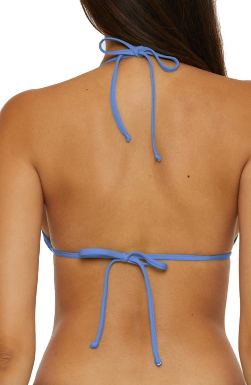 Becca Color Code Triangle Bikini Top In Blue