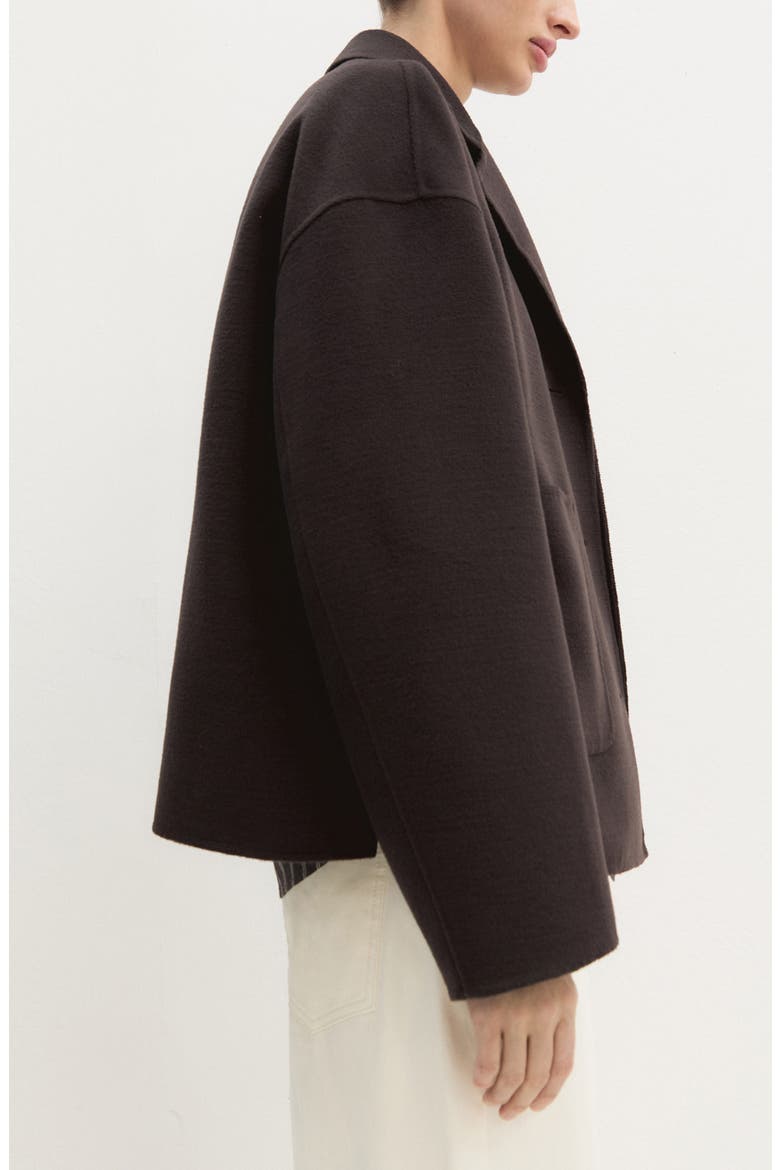 Flipper Notched Lapel Jacket, Alternate, color, DARK BROWN