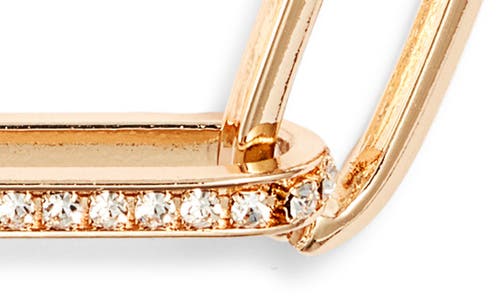 Nordstrom Rhinestone Paper Clip Chain Necklace In Gold