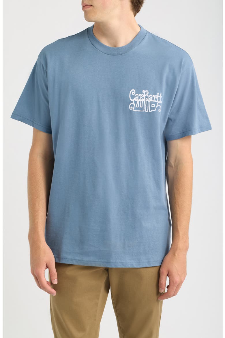 Formidable Organic Cotton Graphic T-Shirt, Main, color, SHADY BLUE