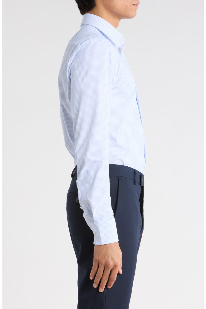Hank Kent Slim Fit Performance Stretch Dress Shirt, Alternate, color, LIGHT/ PASTEL BLUE