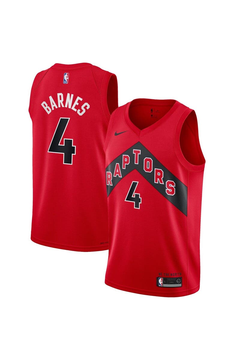 Nike Youth Nike Scottie Barnes Red Toronto Raptors Swingman Jersey - Icon Edition, Main, color, Red