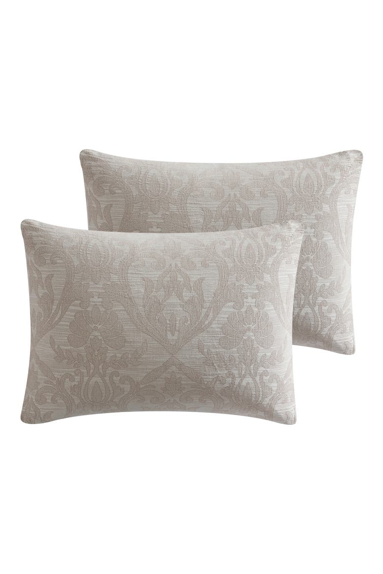 Camille Jacquard 3-Piece Comforter Set, Alternate, color, TAUPE