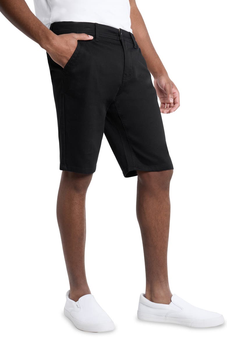 XRAY Flat Front Chino Shorts, Alternate, color, Black
