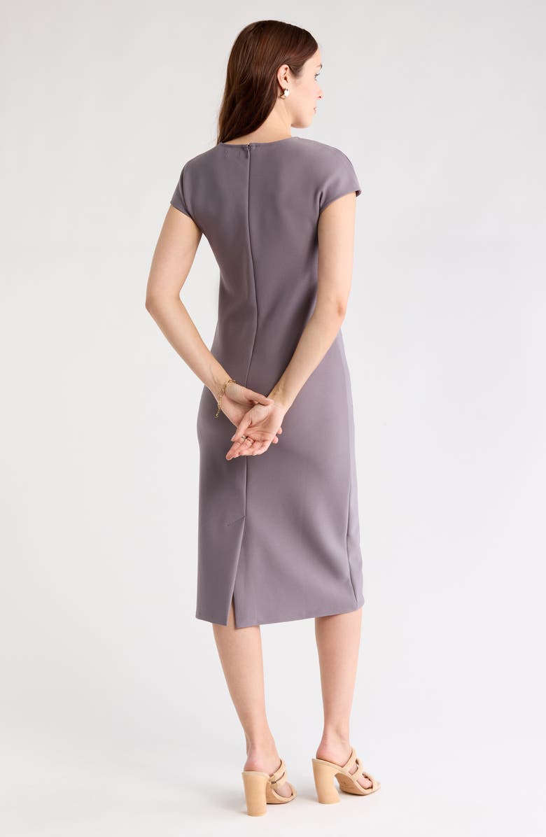 NORDSTROM RACK V-Neck Shift Dress, Alternate, color, Grey Excalibur