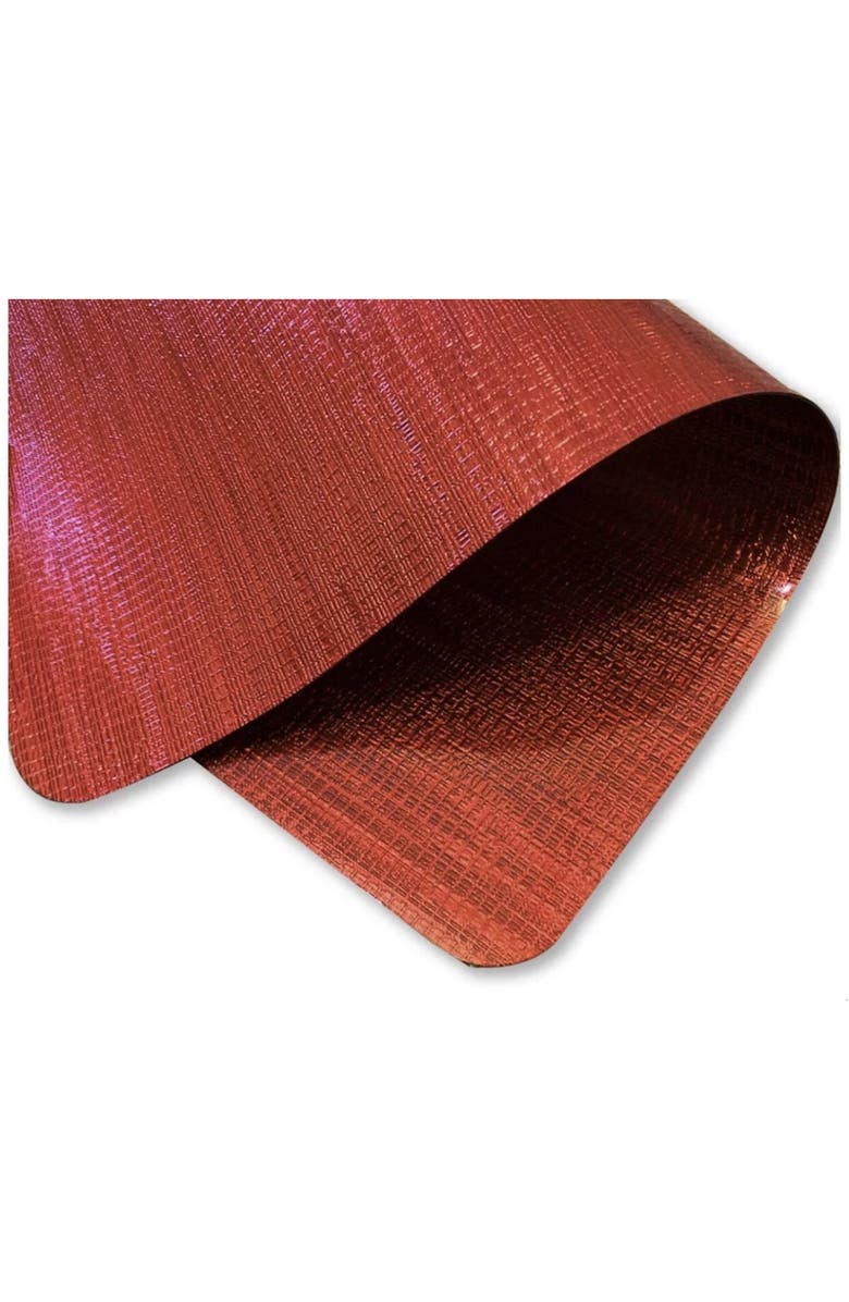 DAINTY HOME Metallic Set of 8 Placemats, Alternate, color, Red