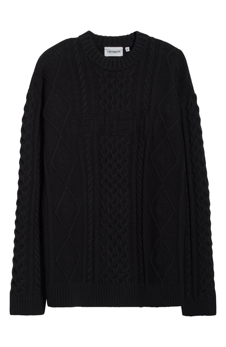 Carhartt Work In Progress Shawn Cotton Blend Sweater, Main, color, Black