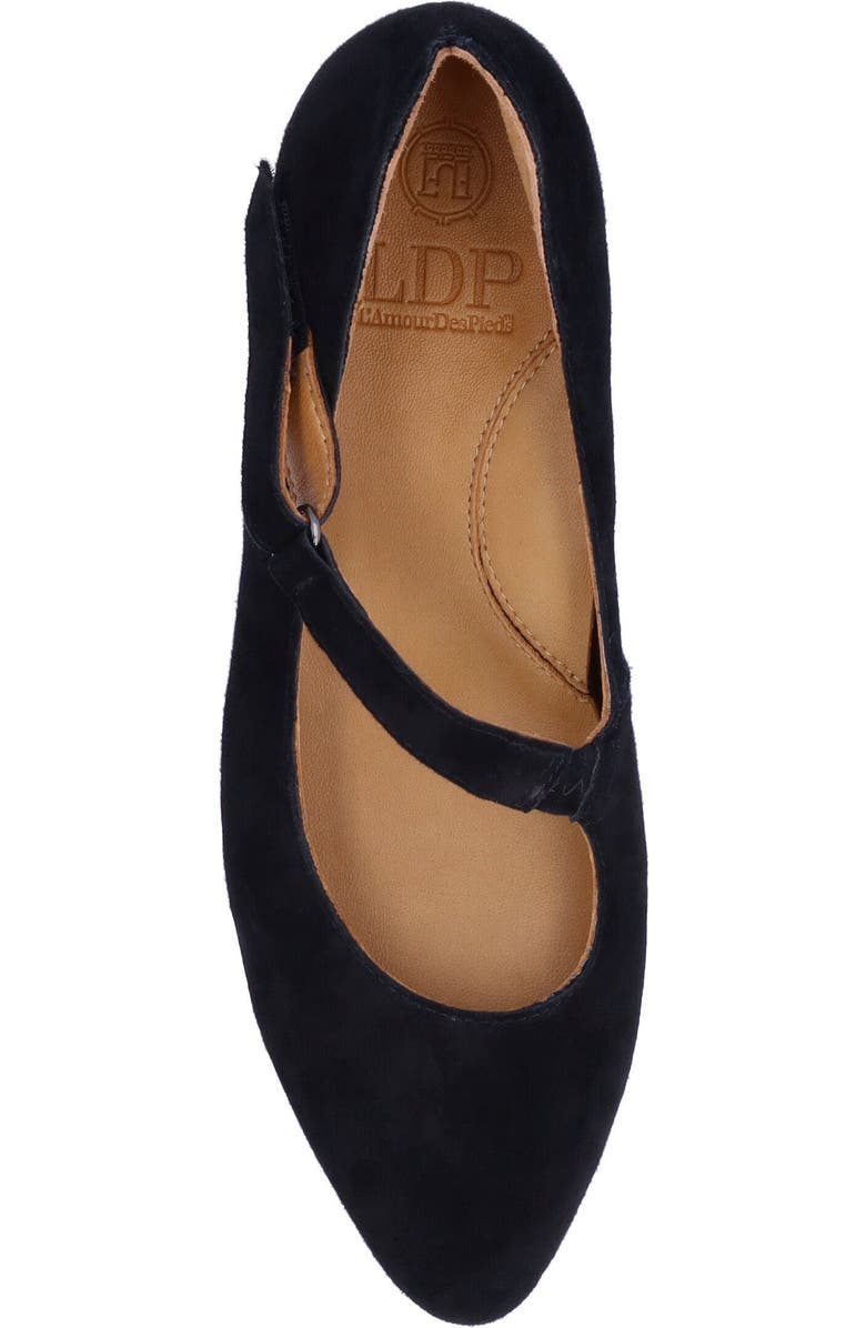 L'Amour des Pieds Kayva Asymmetric Kitten Heel Pump, Alternate, color, Black