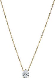 BY ADINA EDEN CZ Pear Three Prong Pendant Necklace