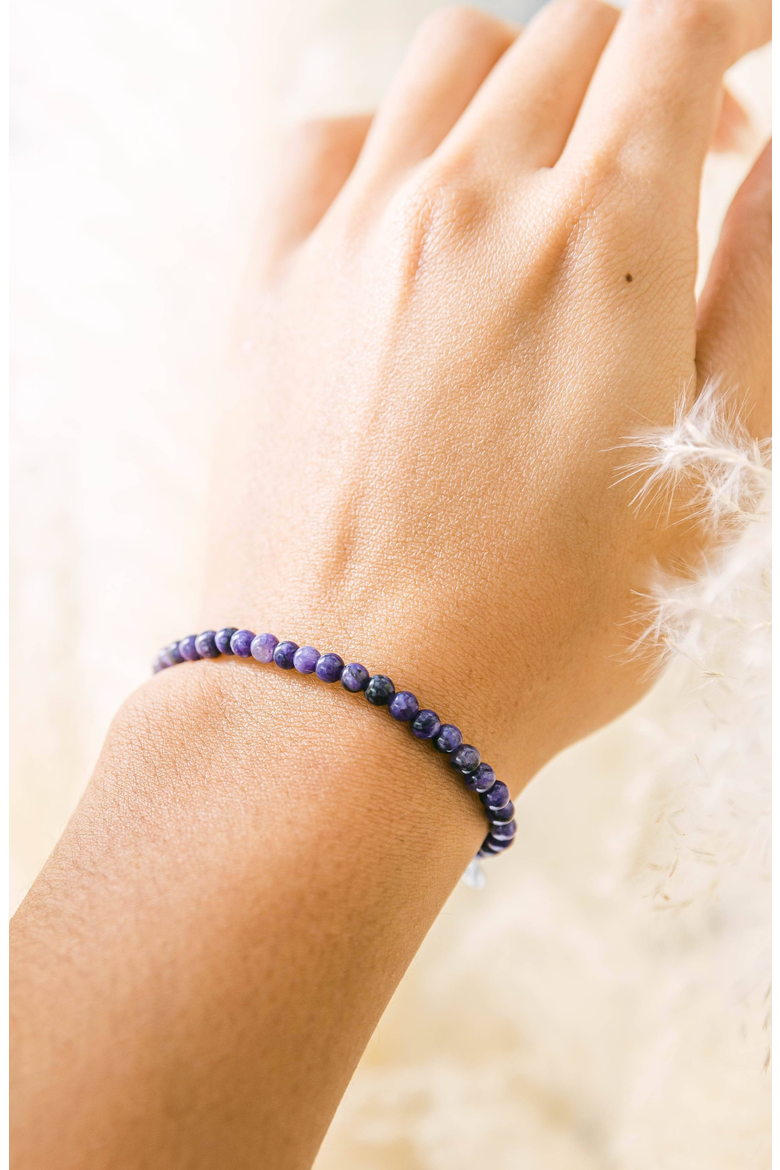 Charoite Energy Bracelet, Alternate, color, Purple