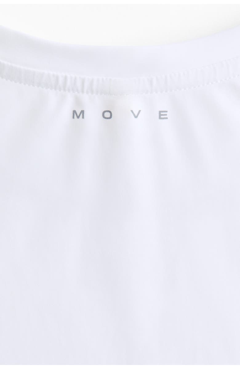 H&M Cooling Running T-shirt With Drymove, Alternate, color, White
