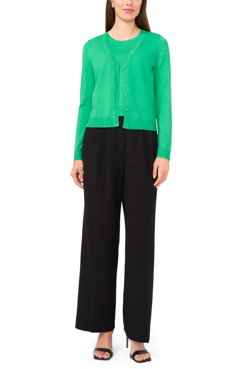 Halogen<sup>®</sup> V-Neck Cardigan, Alternate, color, Vivid Green