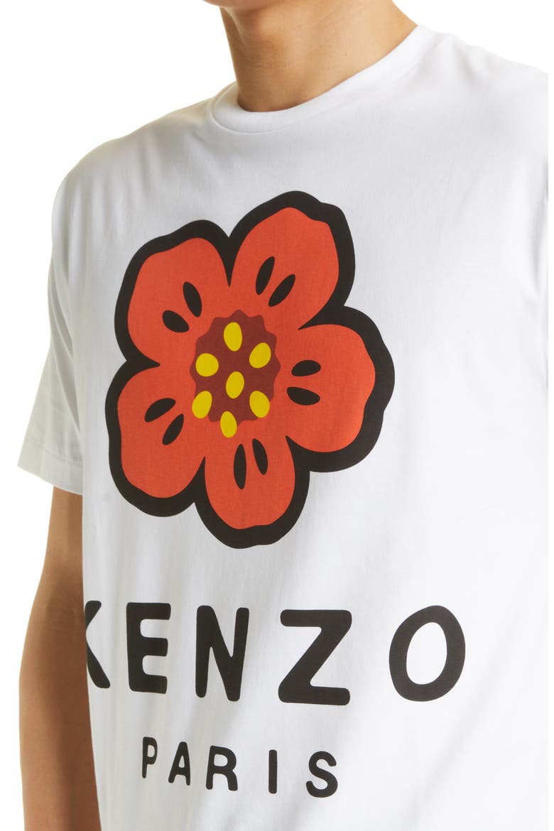Boke Flower Graphic Tee, Alternate, color, WHITE