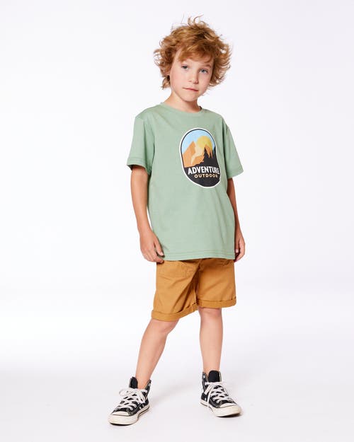 DEUX PAR DEUX DEUX PAR DEUX LITTLE BOY'S STRETCH TWILL SHORT TAN