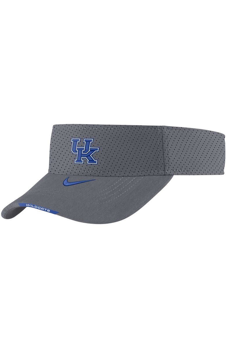 Nike Men's Nike Gray Kentucky Wildcats 2021 Sideline Performance Visor, Main, color, 