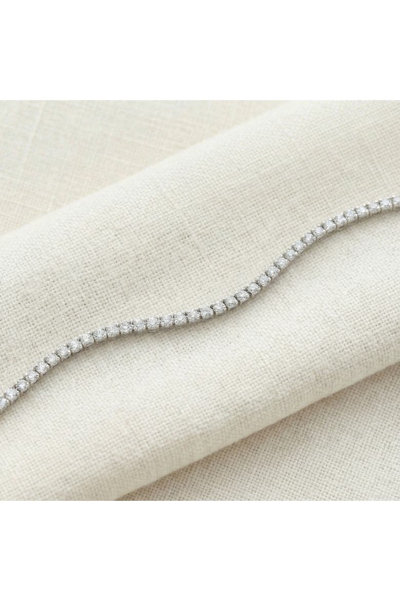 7 Ct T.w. Round Lab Grown Diamond Tennis Bracelet 14k Gold 7", Alternate, color, 14k White Gold