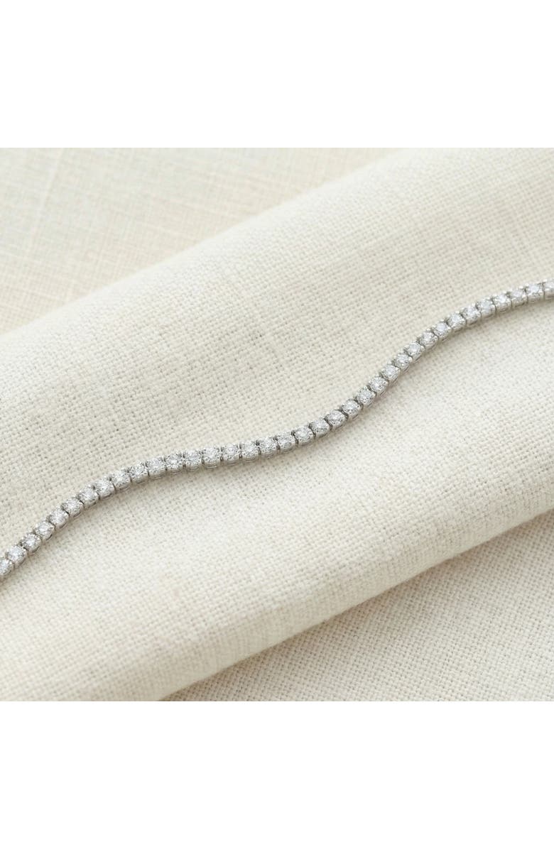 Bliss Diamond 7 Ct T.W. Round Lab Grown Diamond Tennis Bracelet 14K Gold 7", Alternate, color, 14K White Gold