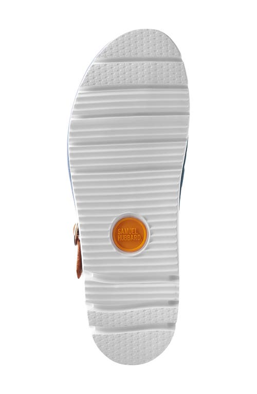 Samuel Hubbard Portola Sandal In Blue Nubuck