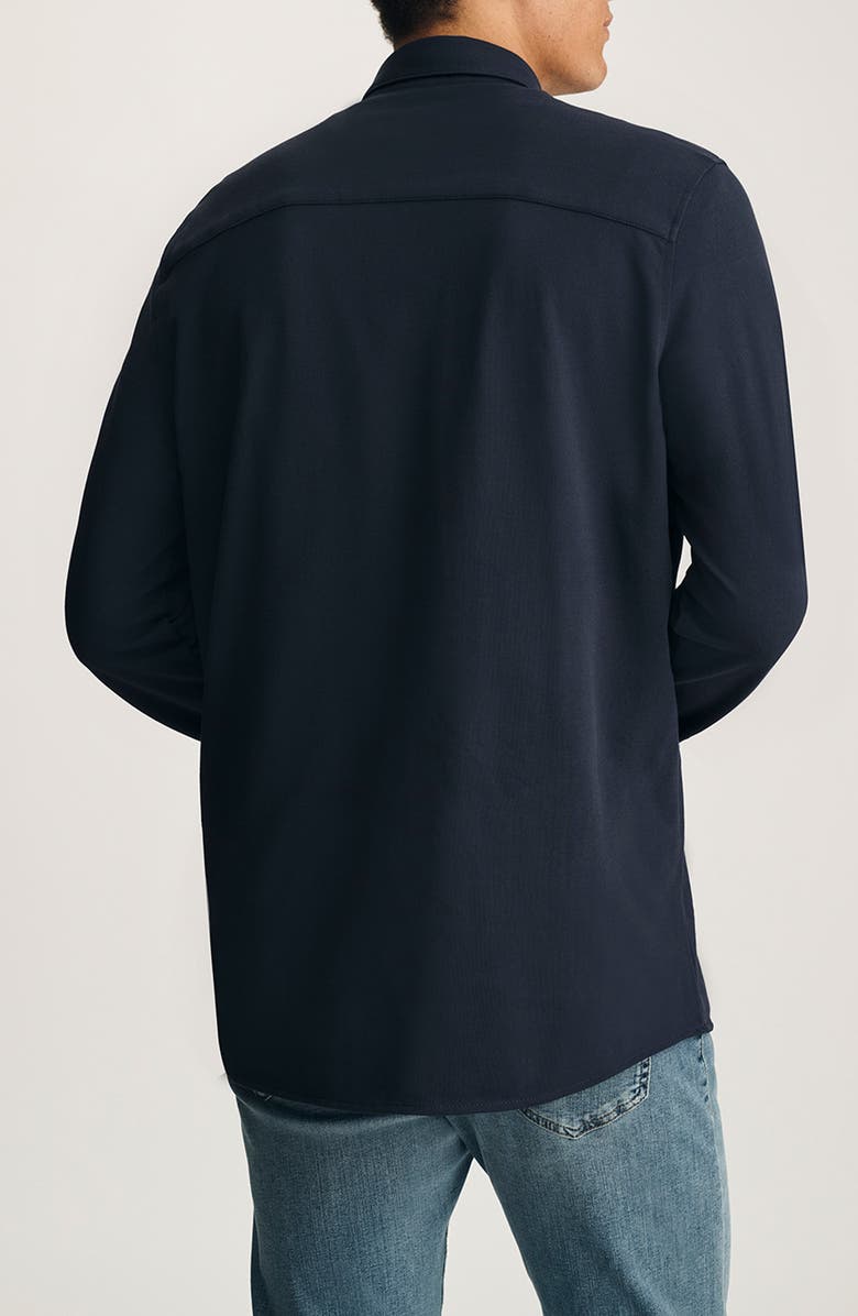 Mavi Jeans Cotton Button-Up Shirt, Alternate, color, Baritone Blue