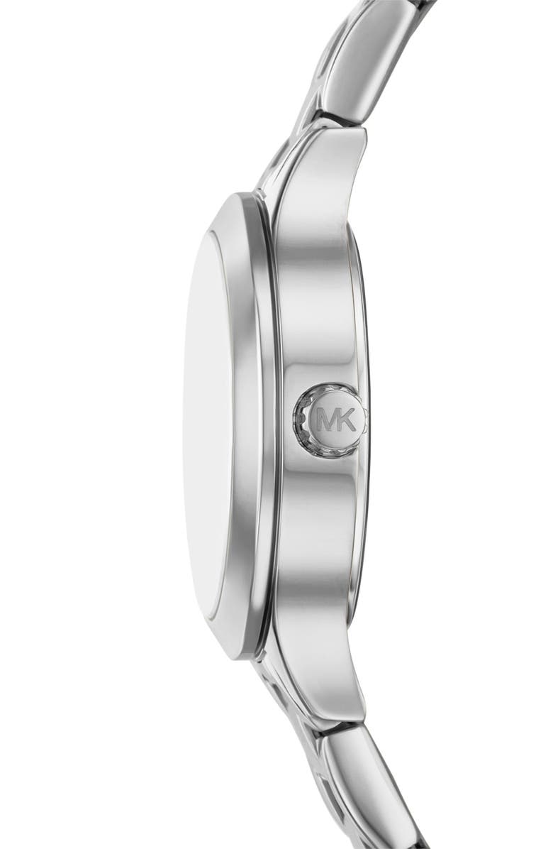 Michael Kors Aspyn Crystal Three-Hand Quartz Bracelet Watch, 28mm, Alternate, color, 