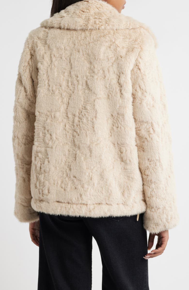 Sam Edelman Faux Fur Jacket, Alternate, color, Natural