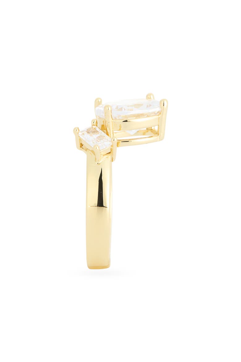 Cubic Zirconia Ring, Alternate, color, CLEAR / GOLD