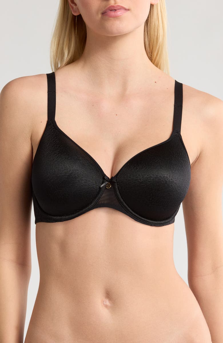 Chantelle Lingerie Norah Comfort Spacer T-Shirt Bra, Main, color, Black