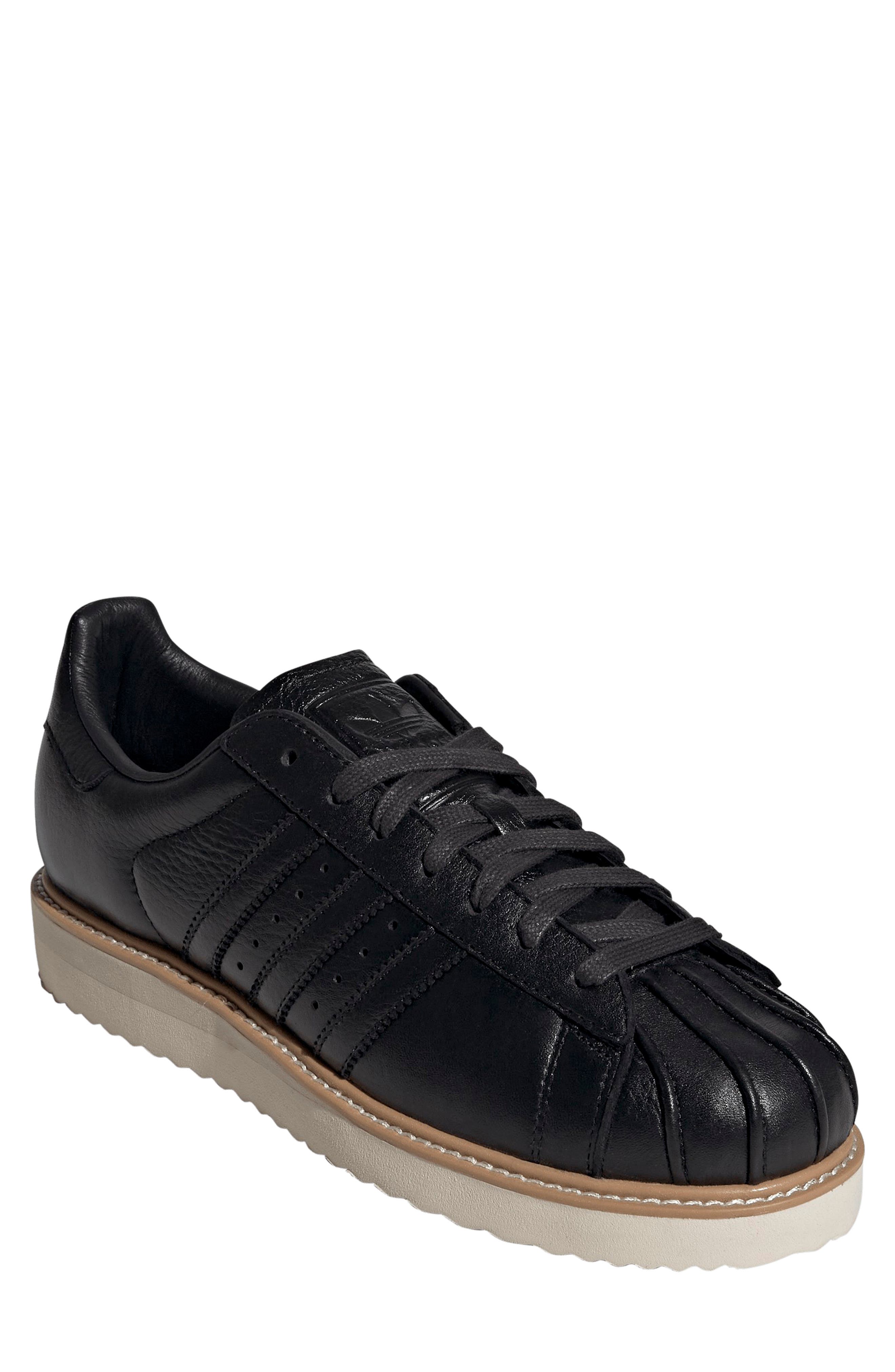 adidas Gender Inclusive Superstar Lux Sneaker, Main, color, Black/ Black/ Sandstone