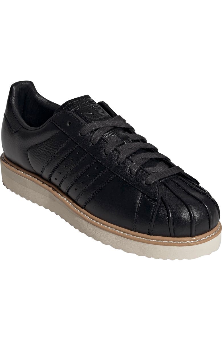 adidas Gender Inclusive Superstar Lux Sneaker, Main, color, Black/ Black/ Sandstone