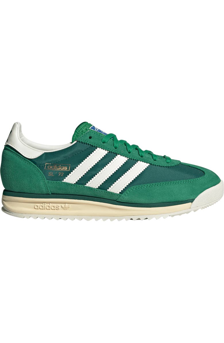adidas Gender Inclusive SL 72 RS Sneaker, Alternate, color, Green/White/Collegiate Green