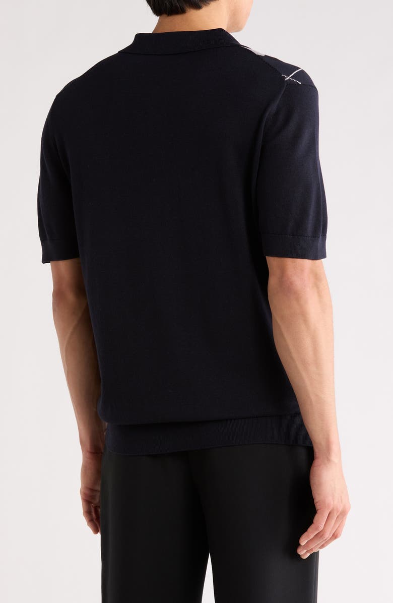 TRUTH Argyle Short Sleeve Polo, Alternate, color, Nightlife/Grey Scale Combo