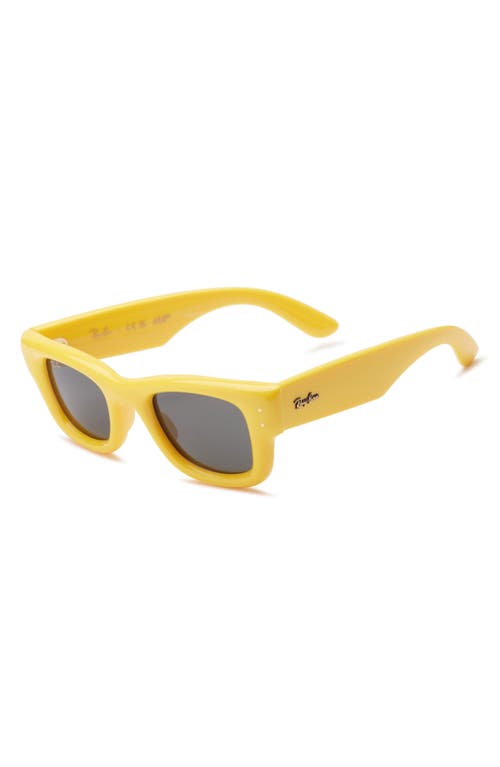 Ray Ban Ray-ban 47mm Small Square Sunglasses In Yellow