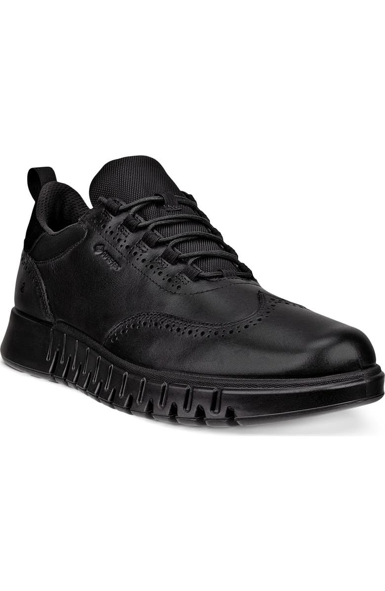 ECCO Gruuv Studio Gore-Tex<sup>®</sup> Waterproof Wingtip Oxford, Main, color, Black
