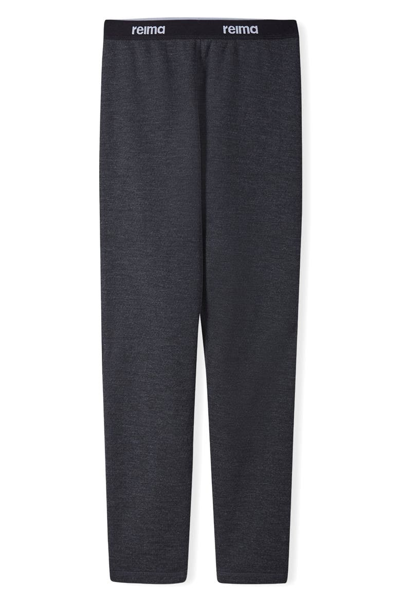 Kids' Lani Thermal Top & Pants Set, Alternate, color, BLACK MELANGE