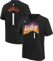 Nike Youth Nike Devin Booker Black Phoenix Suns 2025/26 City Edition Name & Number T-Shirt